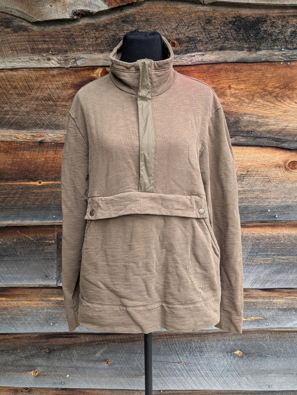 L.L. Bean Signature Slim Fit 100% Cotton Anorak Pullover Sweatshirt M